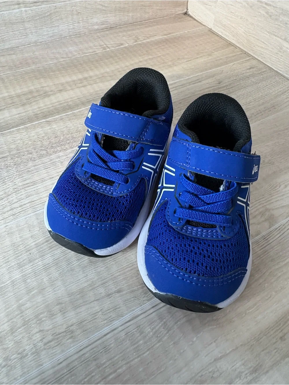 ASICS Kid's Contend 9 Toddler Running Shoes K4 Blue Strap